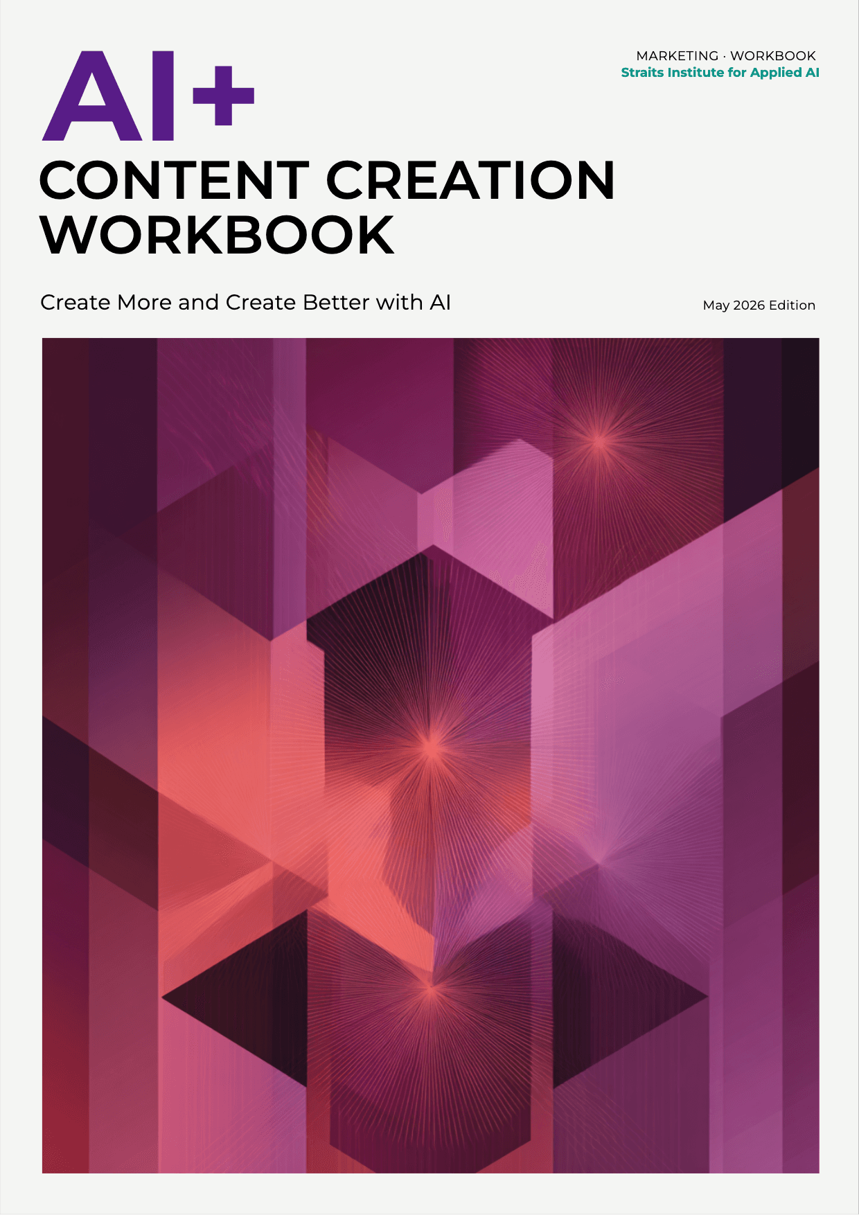 AI+ Content Creation Workbook cover