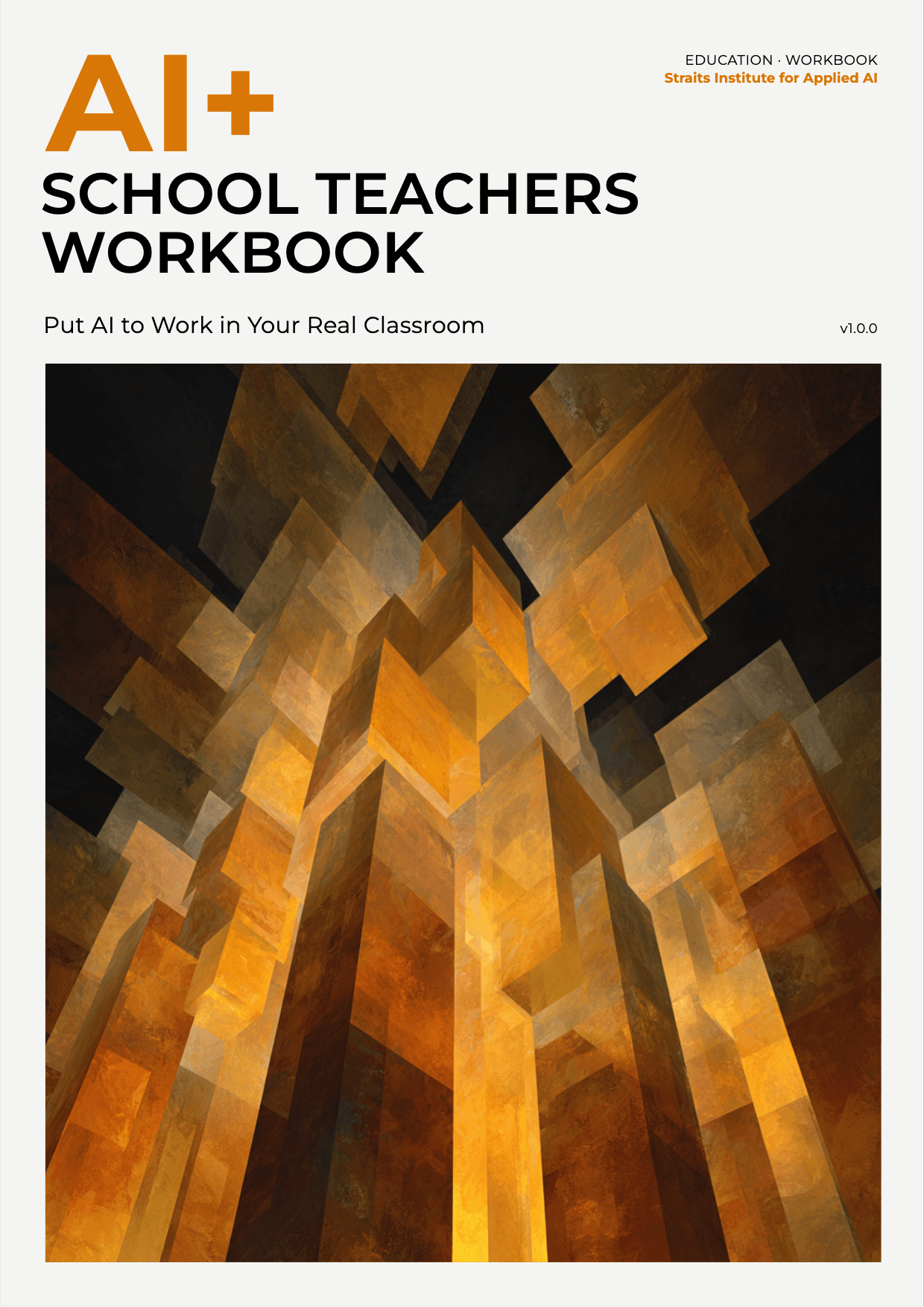 AI+ School Teachers Workbook cover