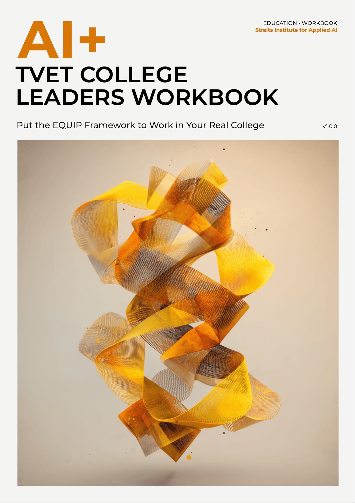 AI+ TVET College Leaders Workbook cover