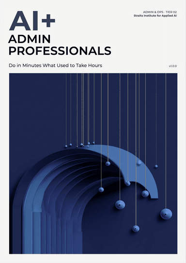 AI+ Administrative Professionals cover