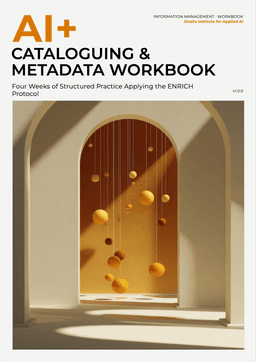 AI+ Cataloguing & Metadata Workbook cover