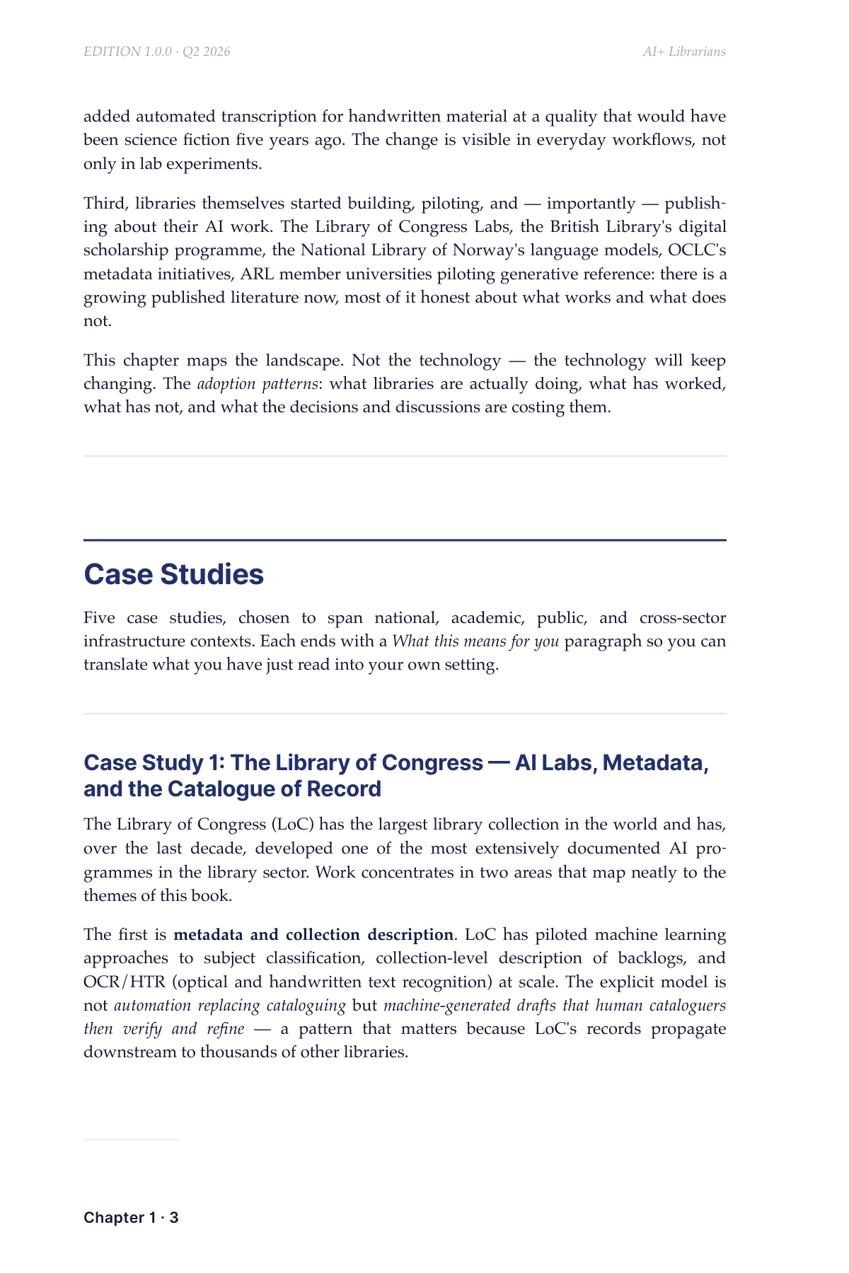 AI+ Librarians — Real-World Case Studies