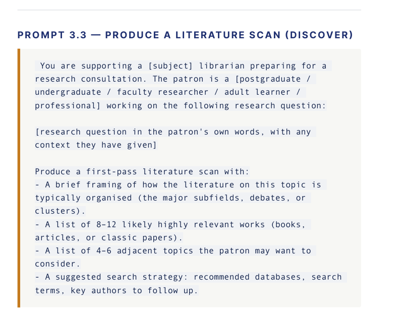 AI+ Librarians — Copy-Ready Prompt Library