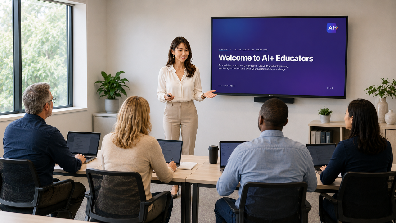 An AI+ course in session